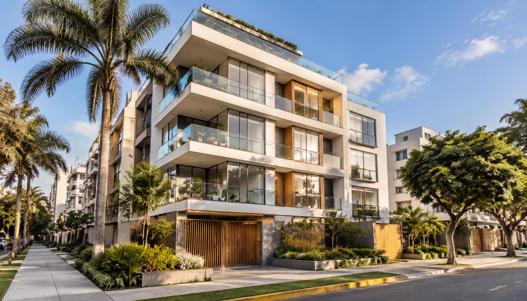 Edificio residencial moderno en Lima